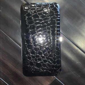 Brand new black snakeskin clutch